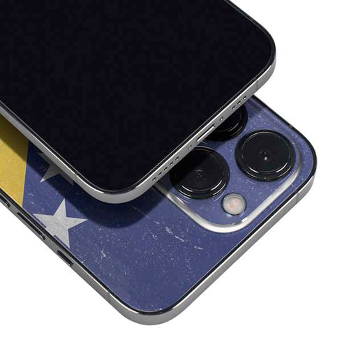 Bosnia and Herzegovina Flag Distressed iPhone 16 Pro Skin